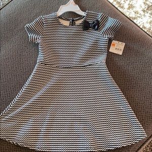 Black and white HT Skater Dress.